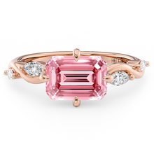 Load image into Gallery viewer, Lucce Constance Vielle Emerald Rosé Pink Diamond
