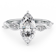 Load image into Gallery viewer, Lucce Constance Viello Marquise Lab Diamond 2.01CT F VS1 Ex IGI 14K White Gold
