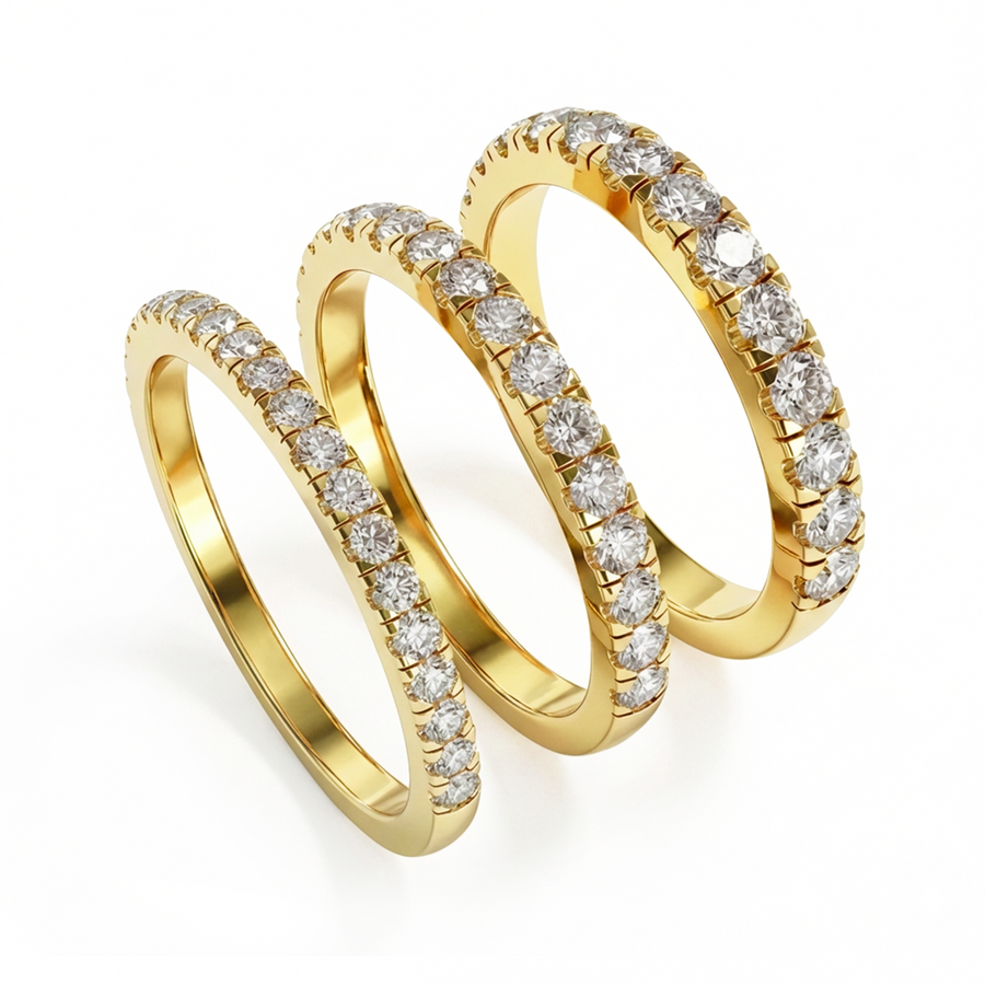 Load image into Gallery viewer, LUCCE CORSE™ 0.42ctw Lab Diamond 14K Yellow Gold
