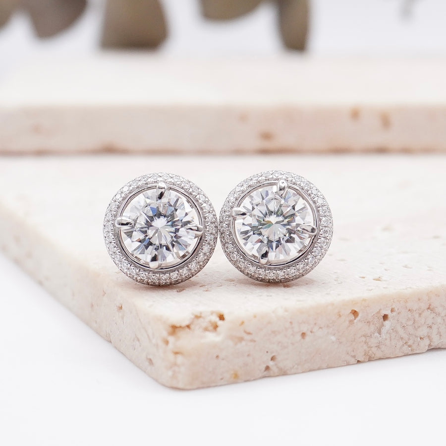 Load image into Gallery viewer, LUCCE SELAH™ Selah Round Earrings Diamond
