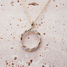 Load image into Gallery viewer, Fiore Necklace 0.24CTW Natural Diamond 14K Yellow and White Gold
