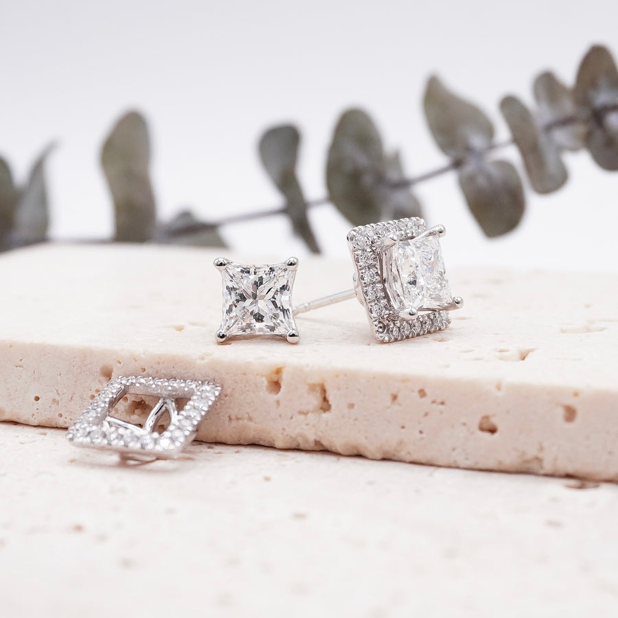 Load image into Gallery viewer, LUCCE MONTEVALLE™ Earrings Princess Diamond
