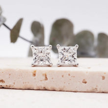 Load image into Gallery viewer, Kaela Earrings Princess Moissanite *new*
