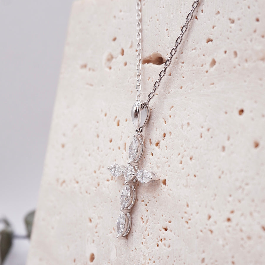 Load image into Gallery viewer, LUCCE SAVED™ Cross Diamond Necklace
