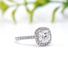 Load image into Gallery viewer, Montevalle Pavé Cushion Moissanite
