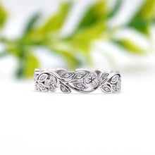 Load image into Gallery viewer, Christine Band 0.23CTW SUPERNOVA Moissanite 14K White Gold
