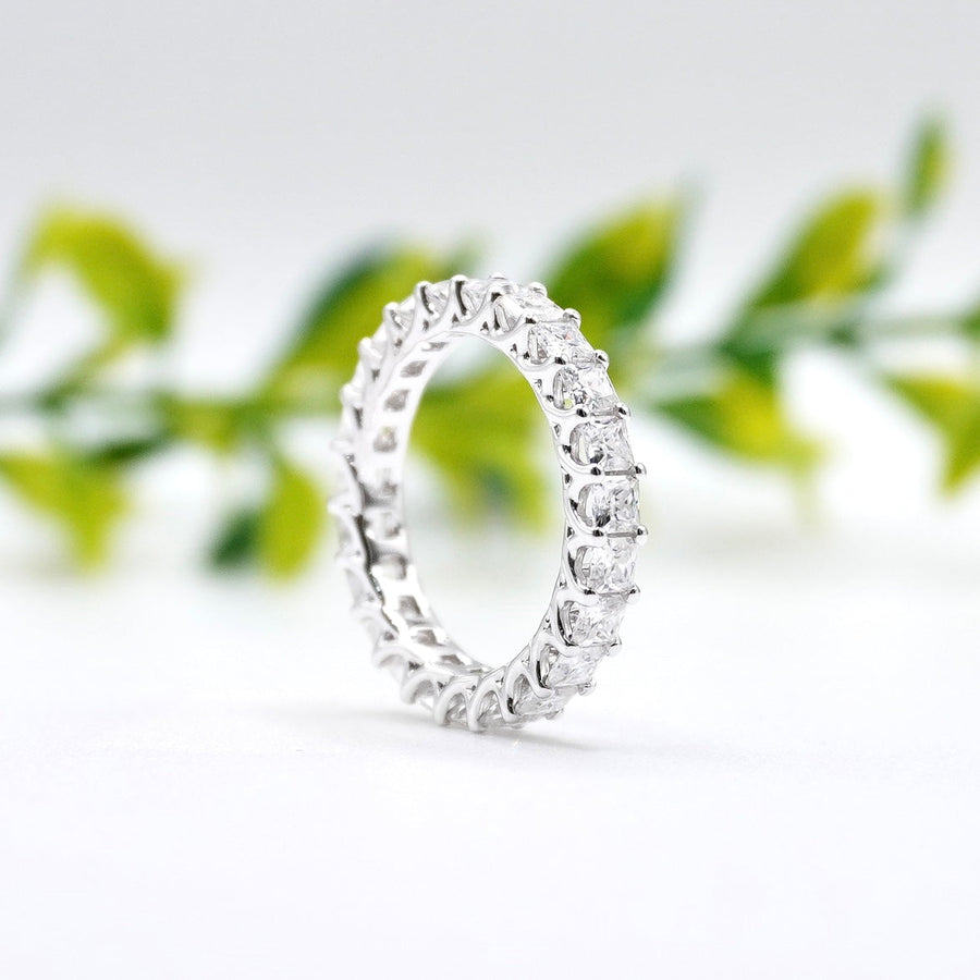 Load image into Gallery viewer, Moissanite Lab Diamond Engagement Ring Wedding Rings Manila Philippines Eternity white gold jewelry
