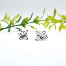 Load image into Gallery viewer, Kaela Earrings Princess Moissanite *new*
