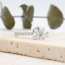 Load image into Gallery viewer, Lucia Halo Pave Moissanite
