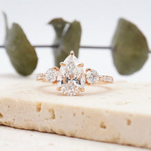 Load image into Gallery viewer, Siena Pavé Pear Diamond
