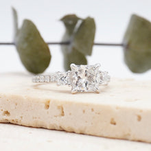 Load image into Gallery viewer, Sophia Pavé Princess Moissanite
