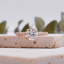 Load image into Gallery viewer, Lucia Halo Pave Moissanite
