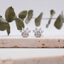 Load image into Gallery viewer, Lucce Zampa Earrings 0.39CTW Lab Diamond 18K White Gold
