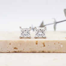 Load image into Gallery viewer, Kaela Princess Earrings 2.04CTW Lab Diamond Platinum
