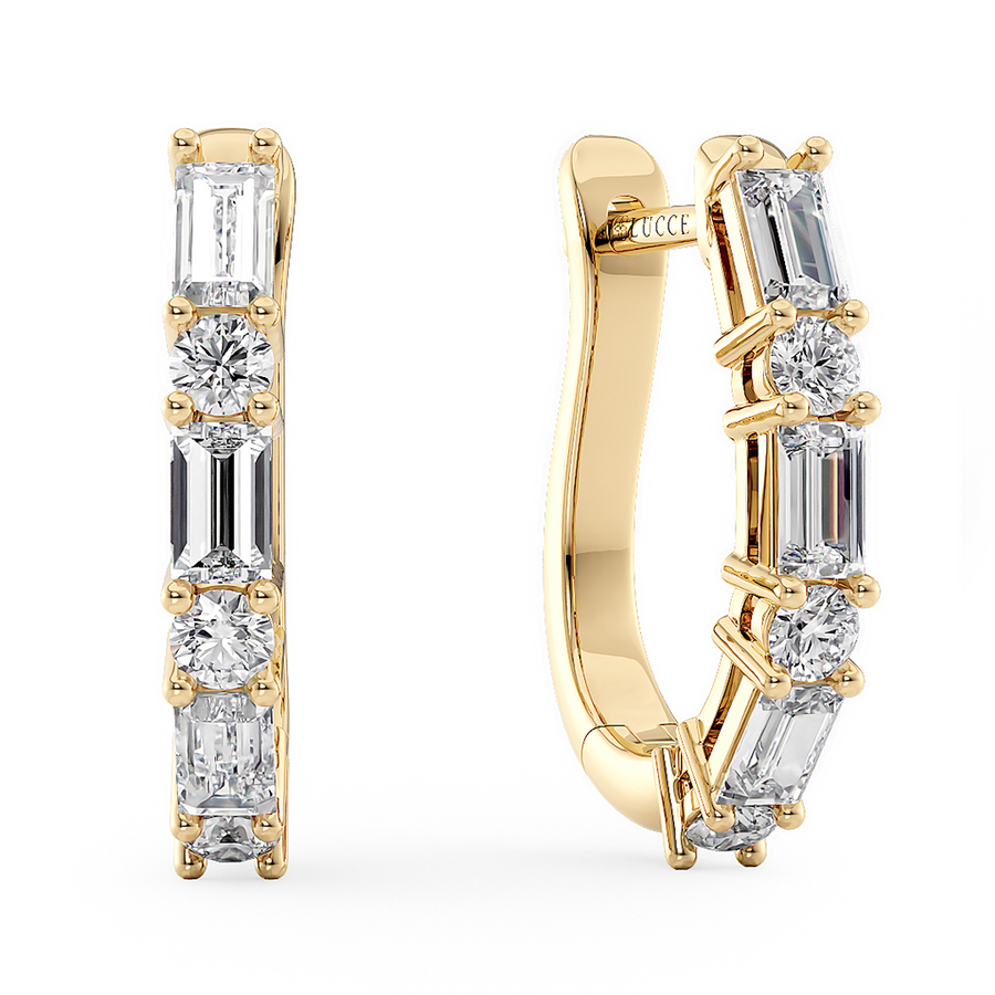 Load image into Gallery viewer, LUCCE DELLA™ Hoop Earrings Diamond
