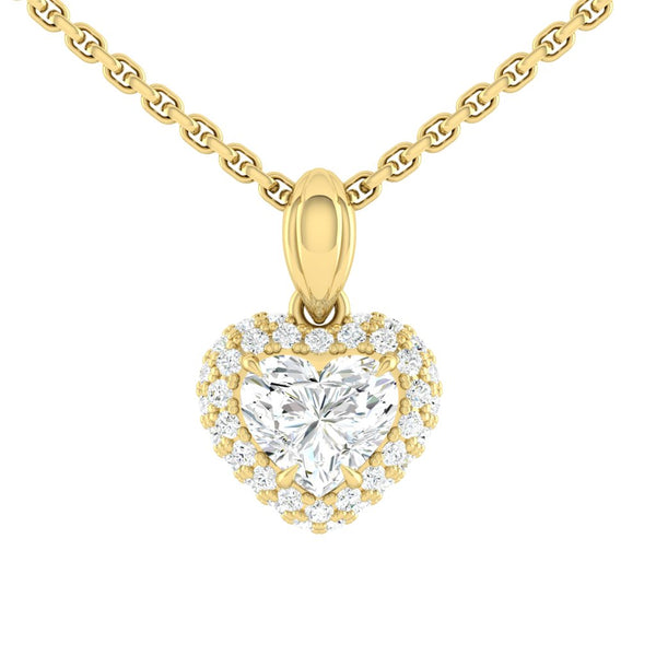 Presa Heart Necklace Diamond