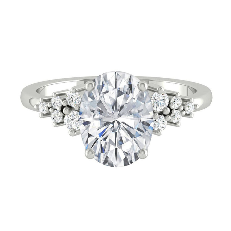 Ellia Oval Moissanite