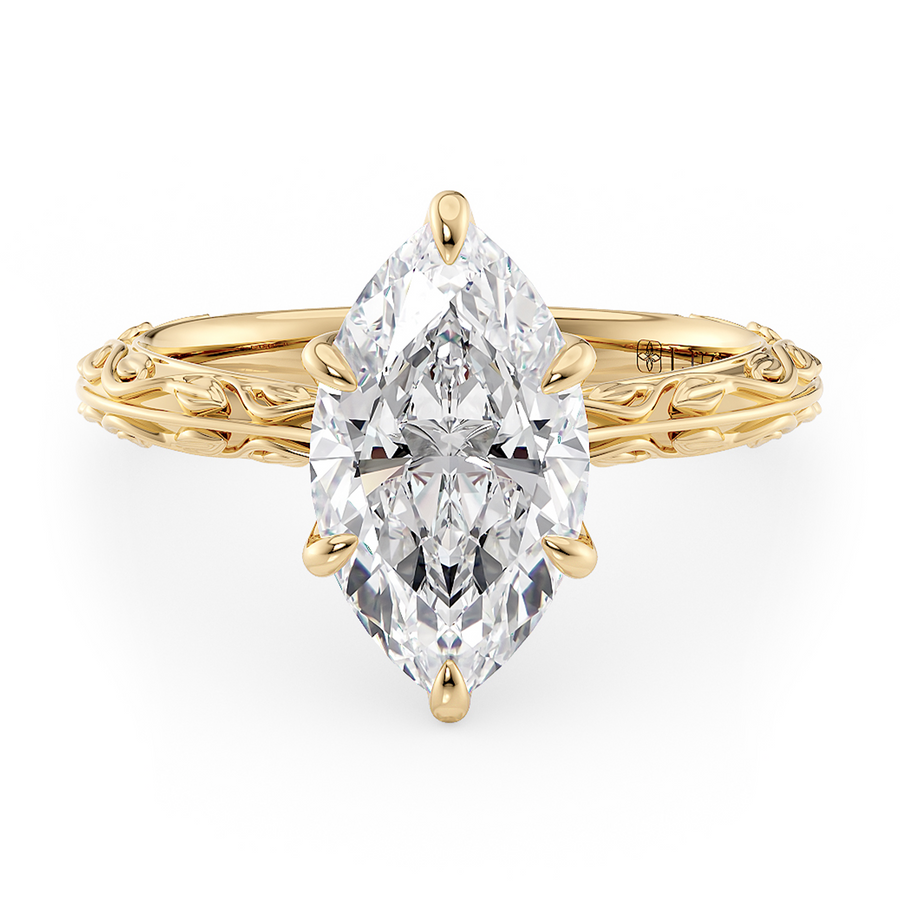 Load image into Gallery viewer, LUCCE ECUADORIAN™ Fili Marquise Lab Diamond 2.01ct D VS1 IGI 18K Yellow Gold

