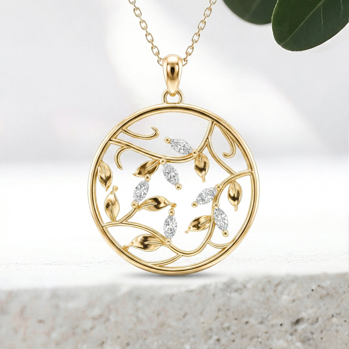 Load image into Gallery viewer, LUCCE ECUADORIAN™ Fili Necklace Natural Diamond 18K Yellow Gold
