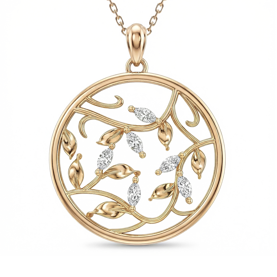 Load image into Gallery viewer, LUCCE ECUADORIAN™ Fili Necklace Natural Diamond 18K Yellow Gold
