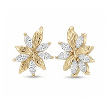 Load image into Gallery viewer, LUCCE ECUADORIAN™ Earrings Lab Diamond 1.00ctw 18K Yellow Gold
