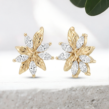 Load image into Gallery viewer, LUCCE ECUADORIAN™ Earrings Lab Diamond 1.00ctw 18K Yellow Gold
