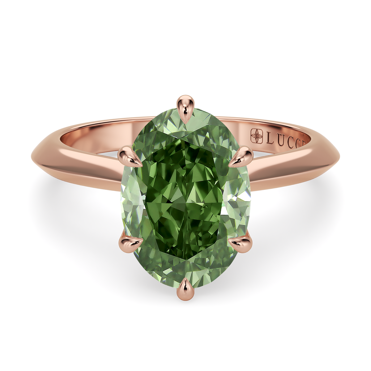 Load image into Gallery viewer, LUCCE ECUADORIAN™ Oval VERDANT™ Green Diamond

