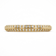 LUCCE ECUADORIAN™ Pavé Band Natural Diamond 0.32ctw 18K Yellow Gold