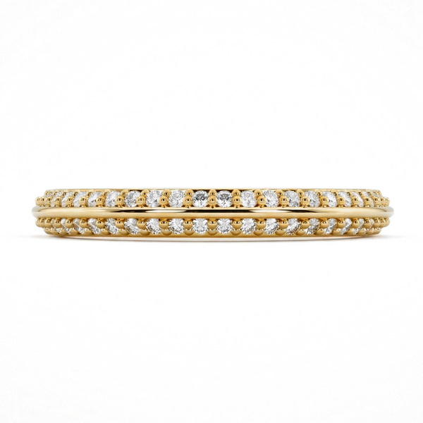 LUCCE ECUADORIAN™ Pavé Band Natural Diamond 0.32ctw 18K Yellow Gold