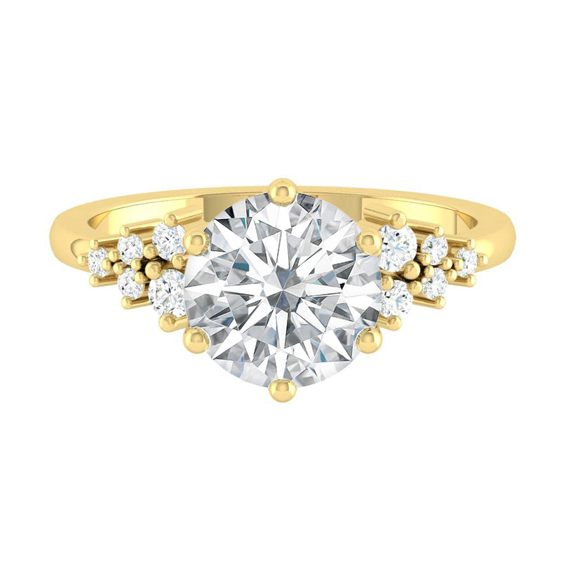 Ellia Lab Diamond 1.04ct E VVS2 ld IGI 14K Yellow Gold