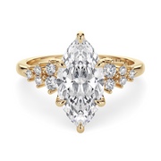 LUCCE ELLIA™ Marquise Natural Diamond 0.50ct I VS1 GIA 18K Yellow Gold
