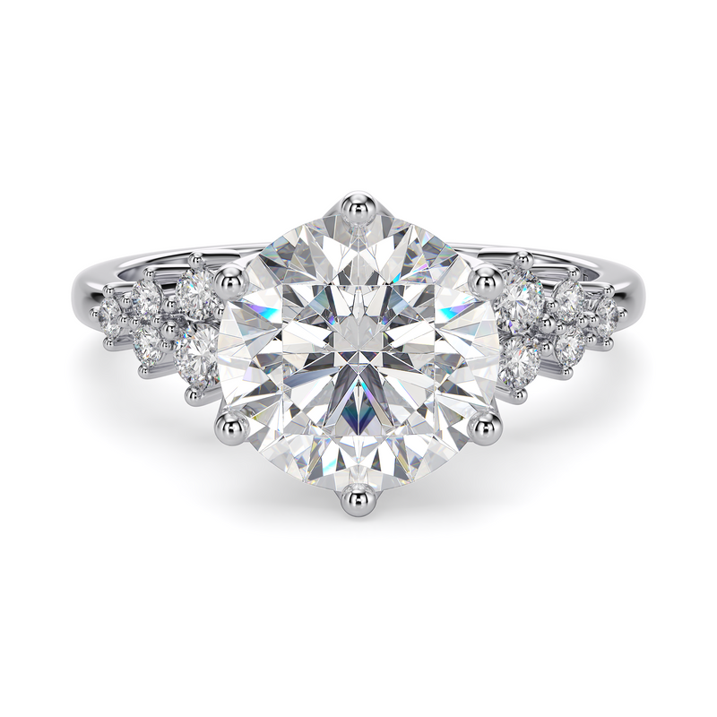 Lucce Ellia Round Moissanite