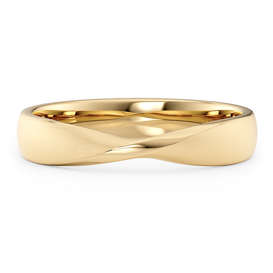 Load image into Gallery viewer, LUCCE ESSO™ Brushed 3mm 14K Yellow Gold
