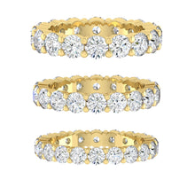 Load image into Gallery viewer, Lab diamond Wedding Bands Moissanite Eternity Rings
