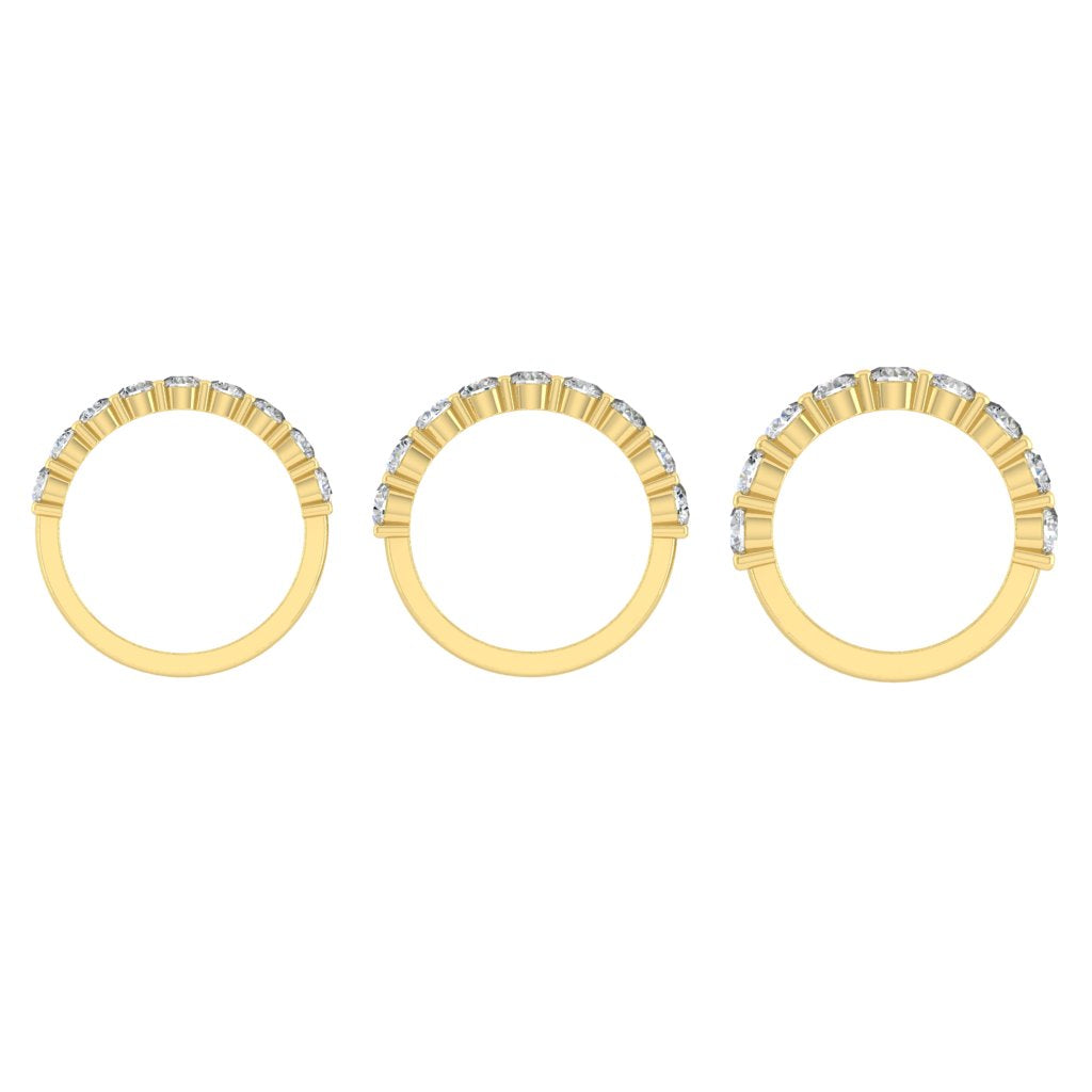 Load image into Gallery viewer, Wedding rings gold jewelry moissanite lab diamond manila philippines Lab diamond Wedding Bands
