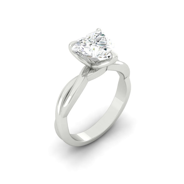 Lucce Fiore Solitaire Heart Diamond