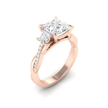 Load image into Gallery viewer, Fiore Trio Princess Moissanite
