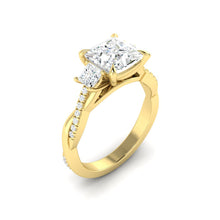 Load image into Gallery viewer, Fiore Trio Princess Moissanite
