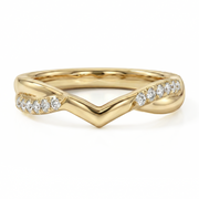 LUCCE FIORE™ Flush 0.19ctw Lab Diamond 14K Yellow Gold