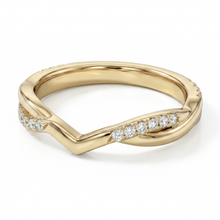Load image into Gallery viewer, Lucce Fiore Flush 0.19ctw Lab Diamond 14K Yellow Gold
