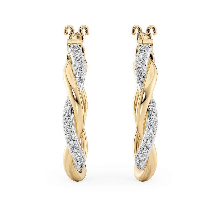 Load image into Gallery viewer, LUCCE FIORE™ Hoop Earrings Diamond
