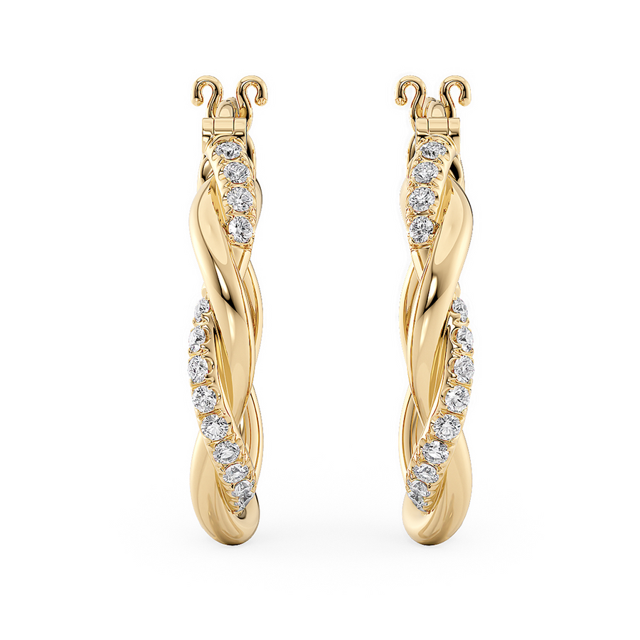 Load image into Gallery viewer, LUCCE FIORE™ Hoop Earrings Diamond
