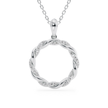 Load image into Gallery viewer, Lucce Fiore Necklace 0.24 CTW Natural Diamond Platinum
