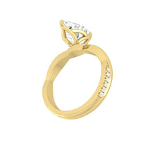 Load image into Gallery viewer, Fiore Pear Natural Diamond 1.00ct I VS2 Ex GIA Forevermark 18K Yellow Gold
