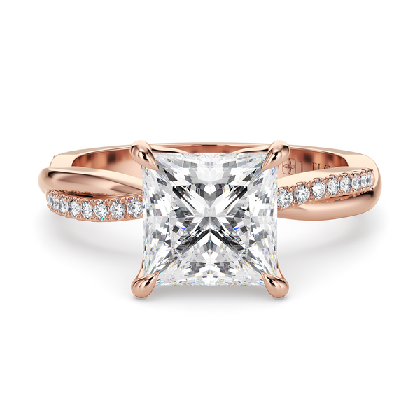 Lucce Fiore Princess Moissanite