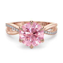 Load image into Gallery viewer, Lucce Fiore Sei Round Rosé Pink Diamond
