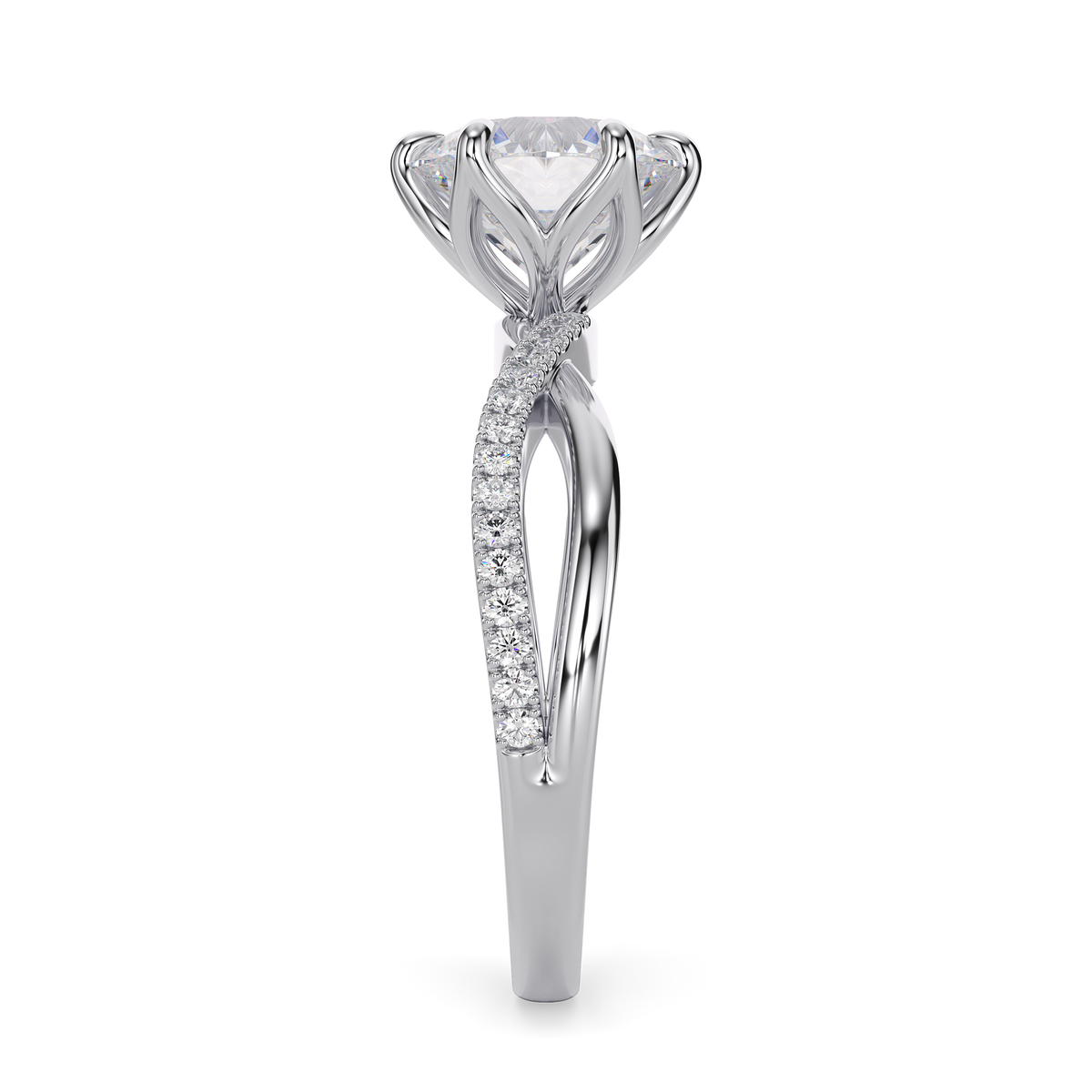 Load image into Gallery viewer, LUCCE FIORE™ Sei Round Lab Diamond 2.50ct D VS1 Id IGI Platinum
