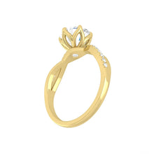 Load image into Gallery viewer, Lucce Fiore Sei Round Lab Diamond 0.55ct D VVS2 Id IGI 18K Yellow Gold

