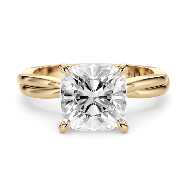 Lucce Fiore Solitaire Cushion Diamond