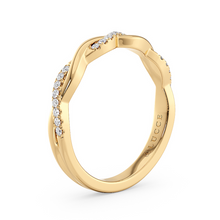 Load image into Gallery viewer, LUCCE Half Eternity Intertwined Vines with Diamond Pave on Gold or Platinum
